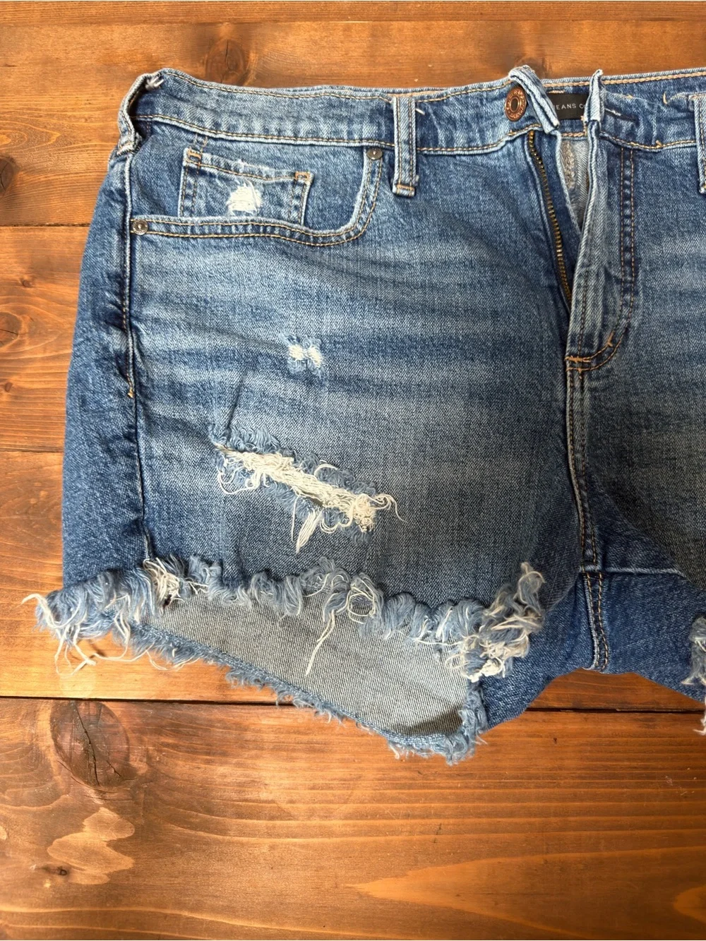 Silver Jeans Co. Distressed Medium Wash Cutoff Denim Shorts